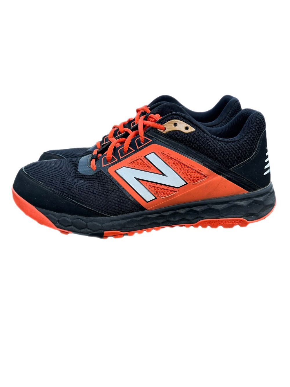 New Balance Men’s T3000v4 Baseball Turf Trainer Shoes Black Orange Sz 11.5D